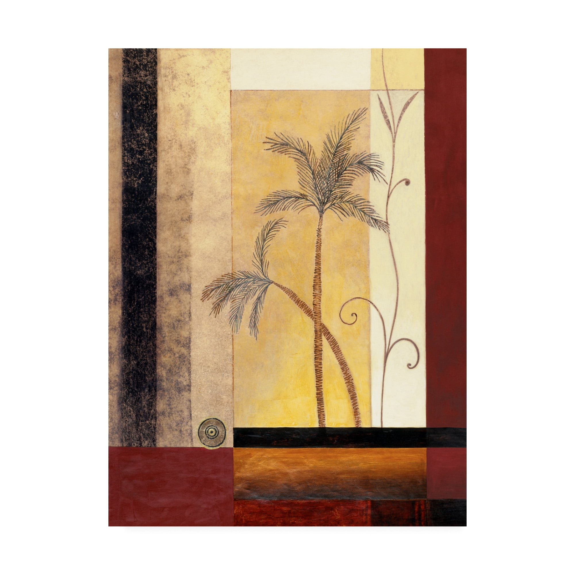 Trademark Fine Art 'Palm Tree Painting' Canvas Art by Pablo Esteban