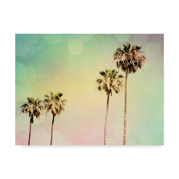 Trademark Fine Art 'Palm Trees Pastels II' Canvas Art by Sylvia Coomes