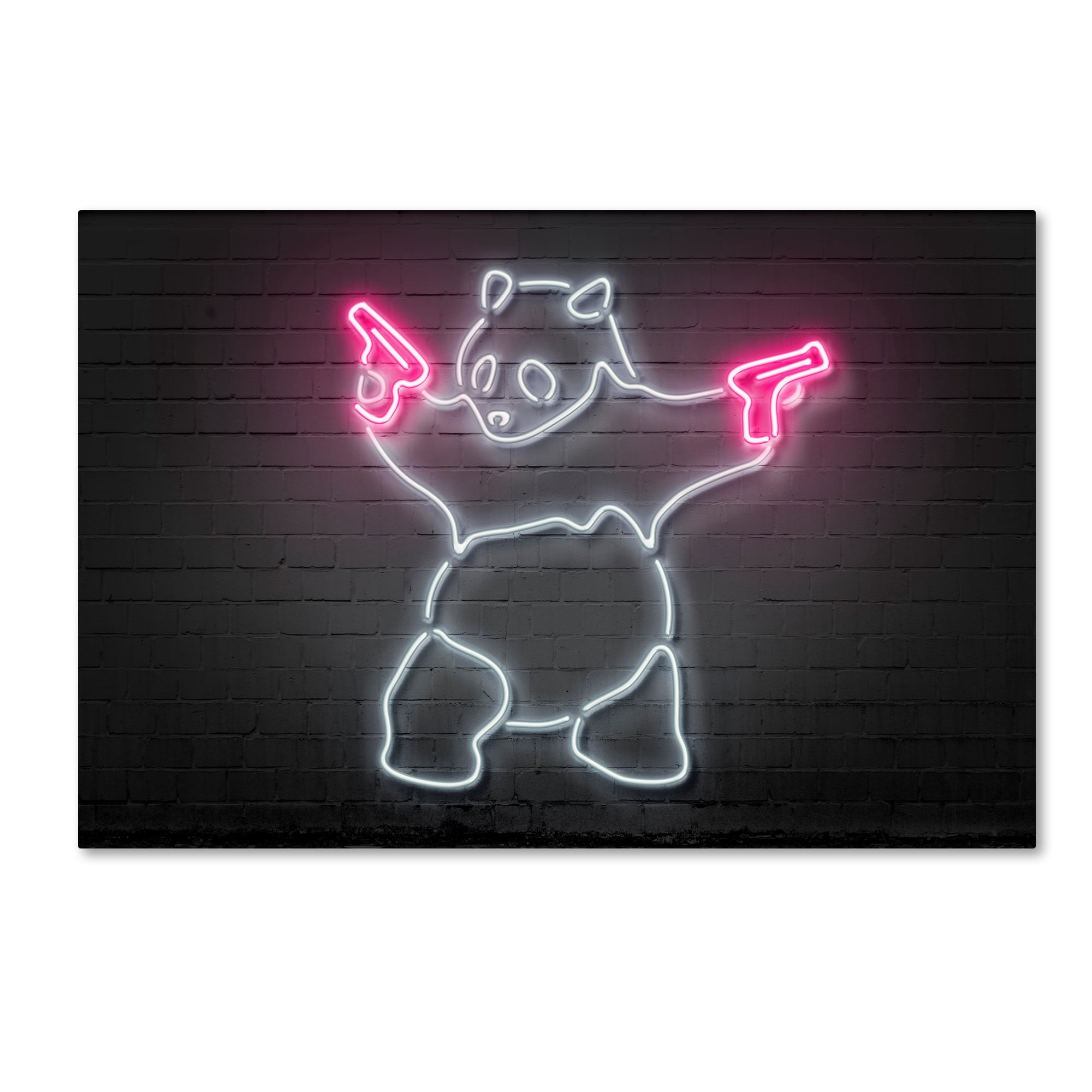 Trademark Fine Art 'Panda' Canvas Art by Octavian Mielu