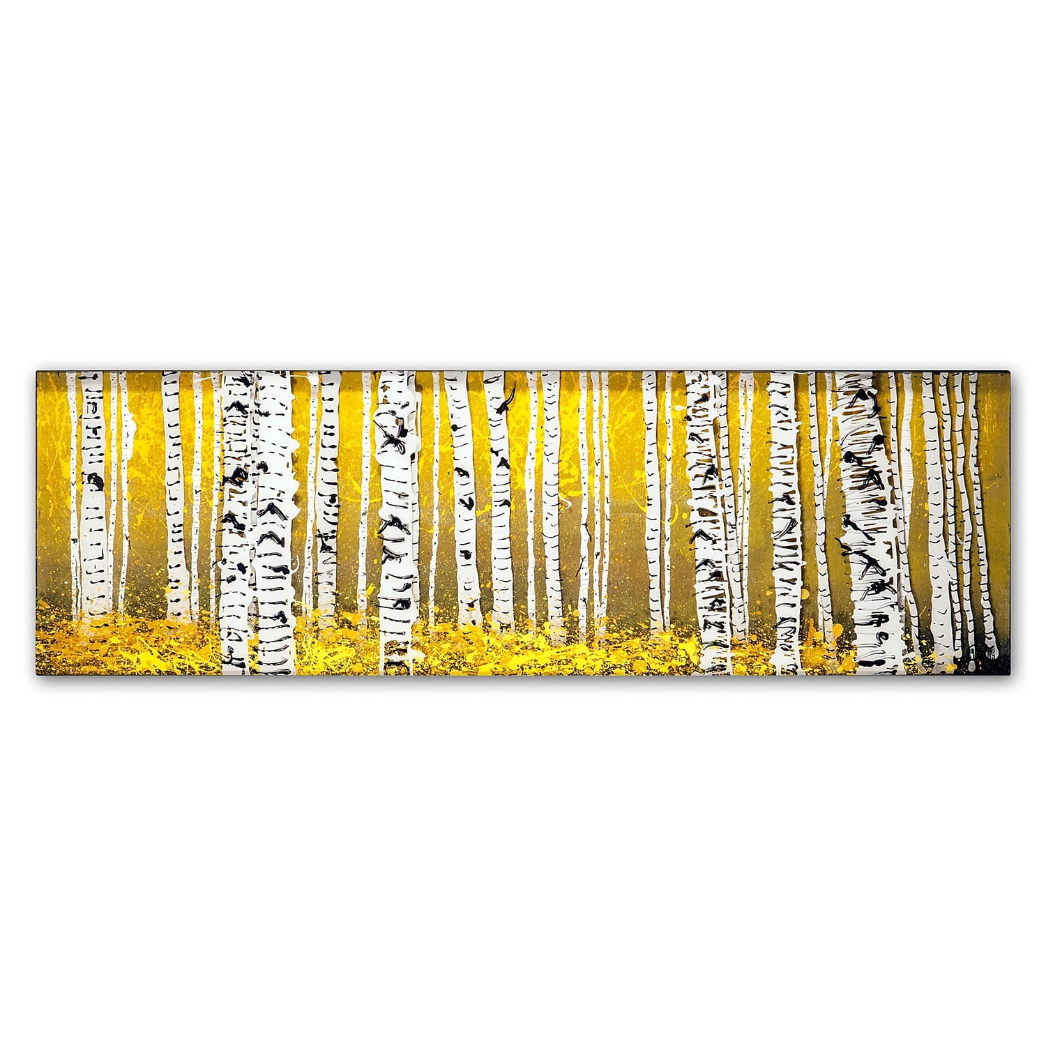 Trademark Fine Art "PanorAspens Yellow Floor" Canvas Art by Roderick Stevens