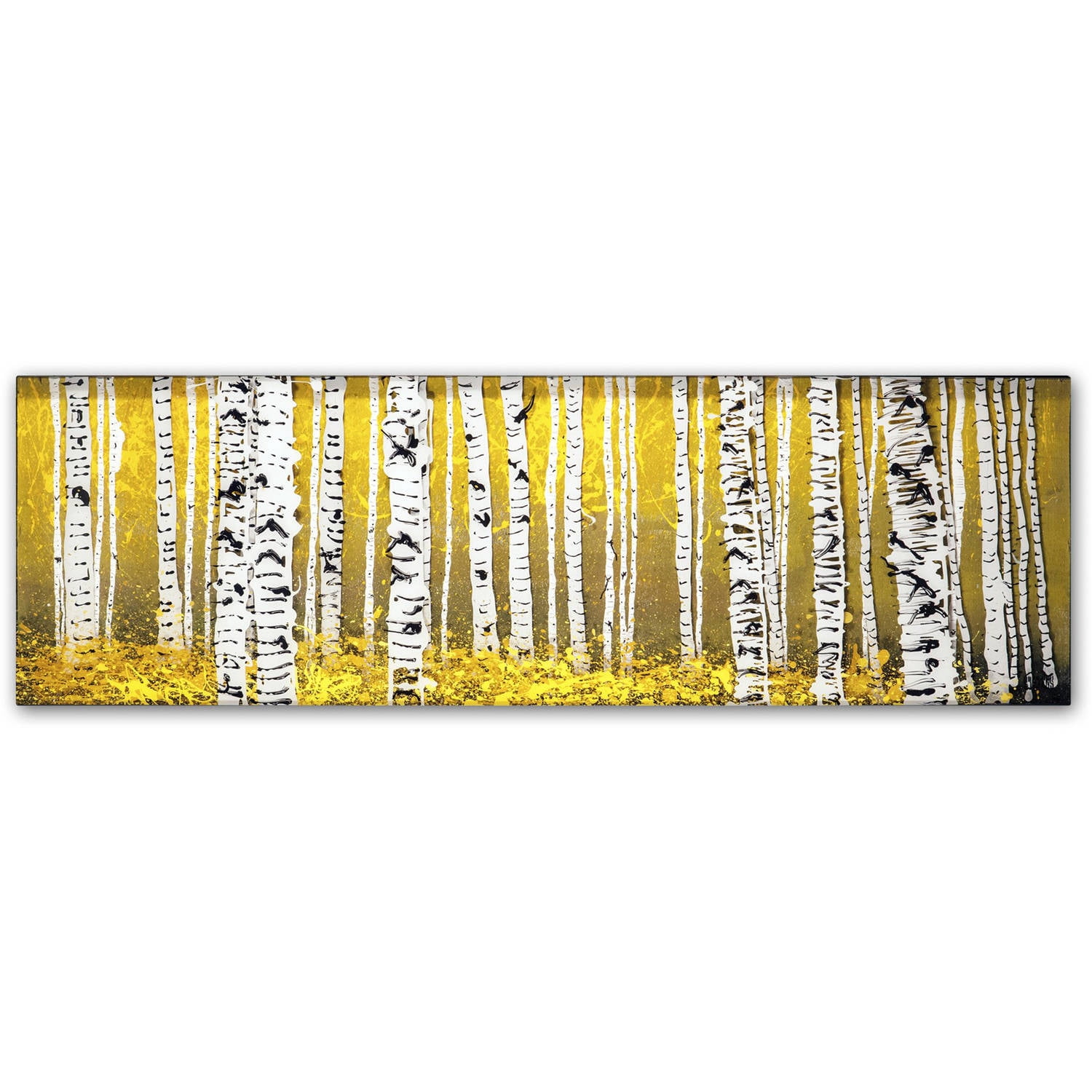 Trademark Fine Art "PanorAspens Yellow Floor" Canvas Art by Roderick Stevens