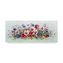 Trademark Fine Art 'Pansy Bouquet' Canvas Art by Barbara Mock