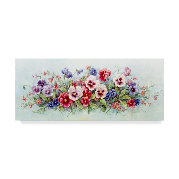 Trademark Fine Art 'Pansy Bouquet' Canvas Art by Barbara Mock