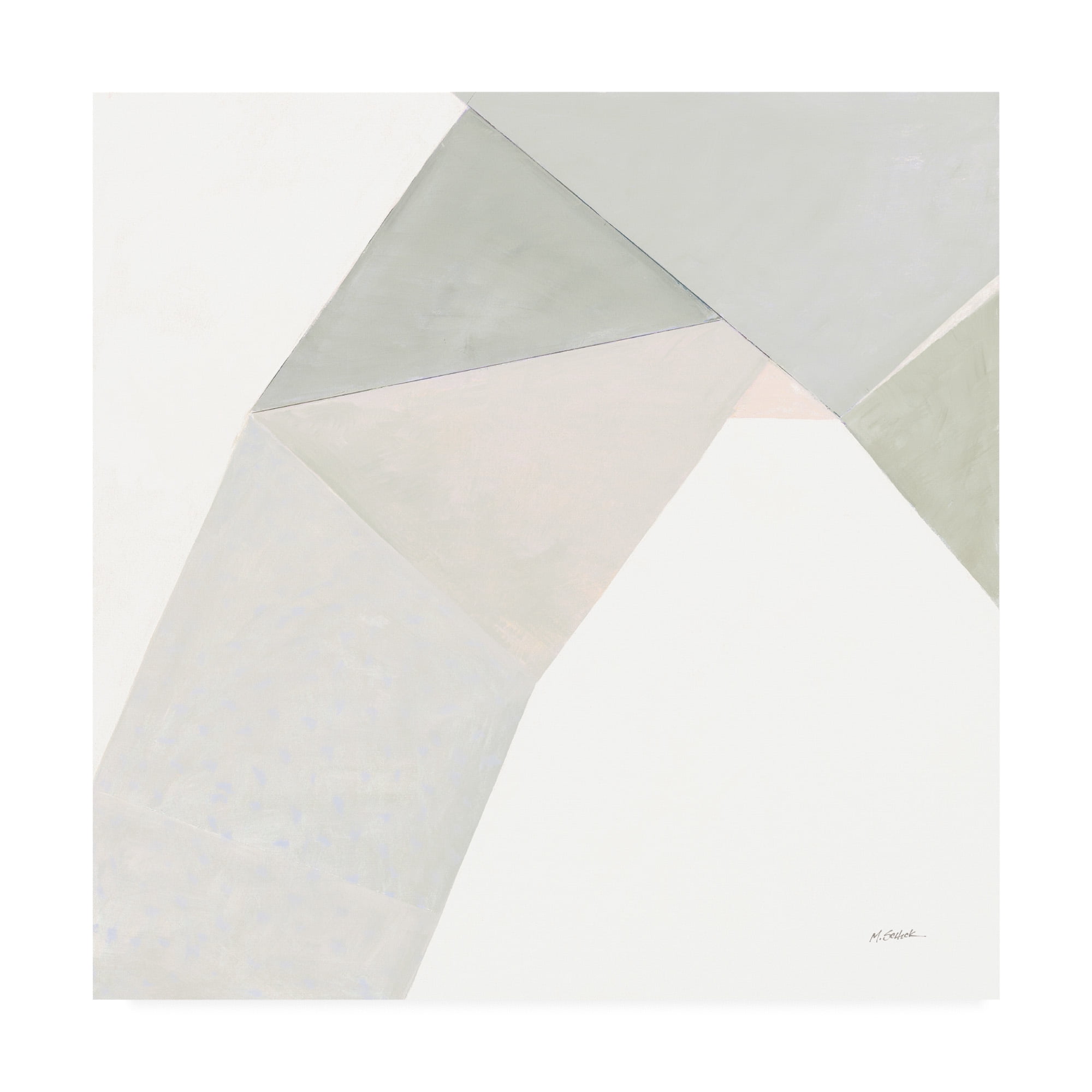 Trademark Fine Art 'Paper Work I Neutral' Canvas Art by Mike Schick