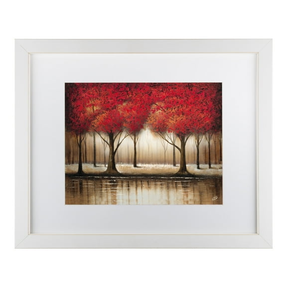 Trademark Fine Art 'Parade of Red Roses' Matted Framed Art by Masters Fine Art