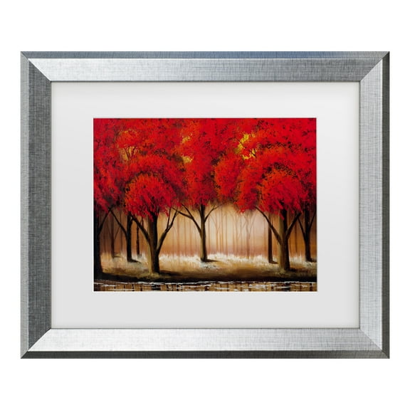 Trademark Fine Art 'Parade of Red Trees II' Canvas Art by Masters Fine Art
