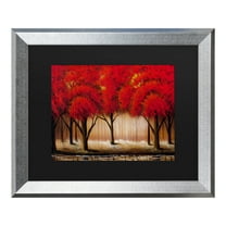 Trademark Fine Art 'Parade of Red Trees II' Canvas Art by Masters Fine Art