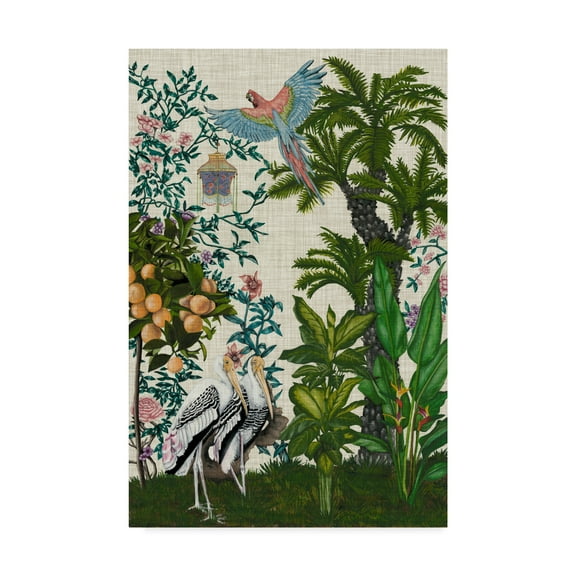 Trademark Fine Art 'Paradis Chinoiserie II' Canvas Art by Naomi McCavitt