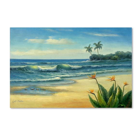 Trademark Fine Art "Paradise" Canvas Art by Victor Giton
