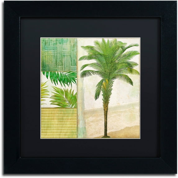 Trademark Fine Art "Paradise I" Canvas Art by Color Bakery Black Matte, Black Frame