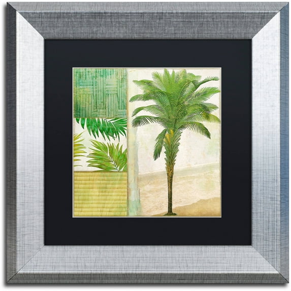 Trademark Fine Art "Paradise I" Canvas Art by Color Bakery Black Matte, Silver Frame