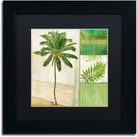 Trademark Fine Art "Paradise II" Canvas Art by Color Bakery Black Matte, Black Frame