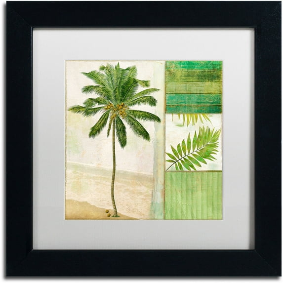 Trademark Fine Art "Paradise II" Canvas Art by Color Bakery White Matte, Black Frame