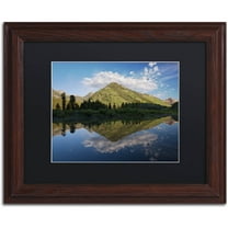 Trademark Fine Art 'Paradise Pond I' Canvas Art by Michael Blanchette Photography, Black Matte, Wood Frame