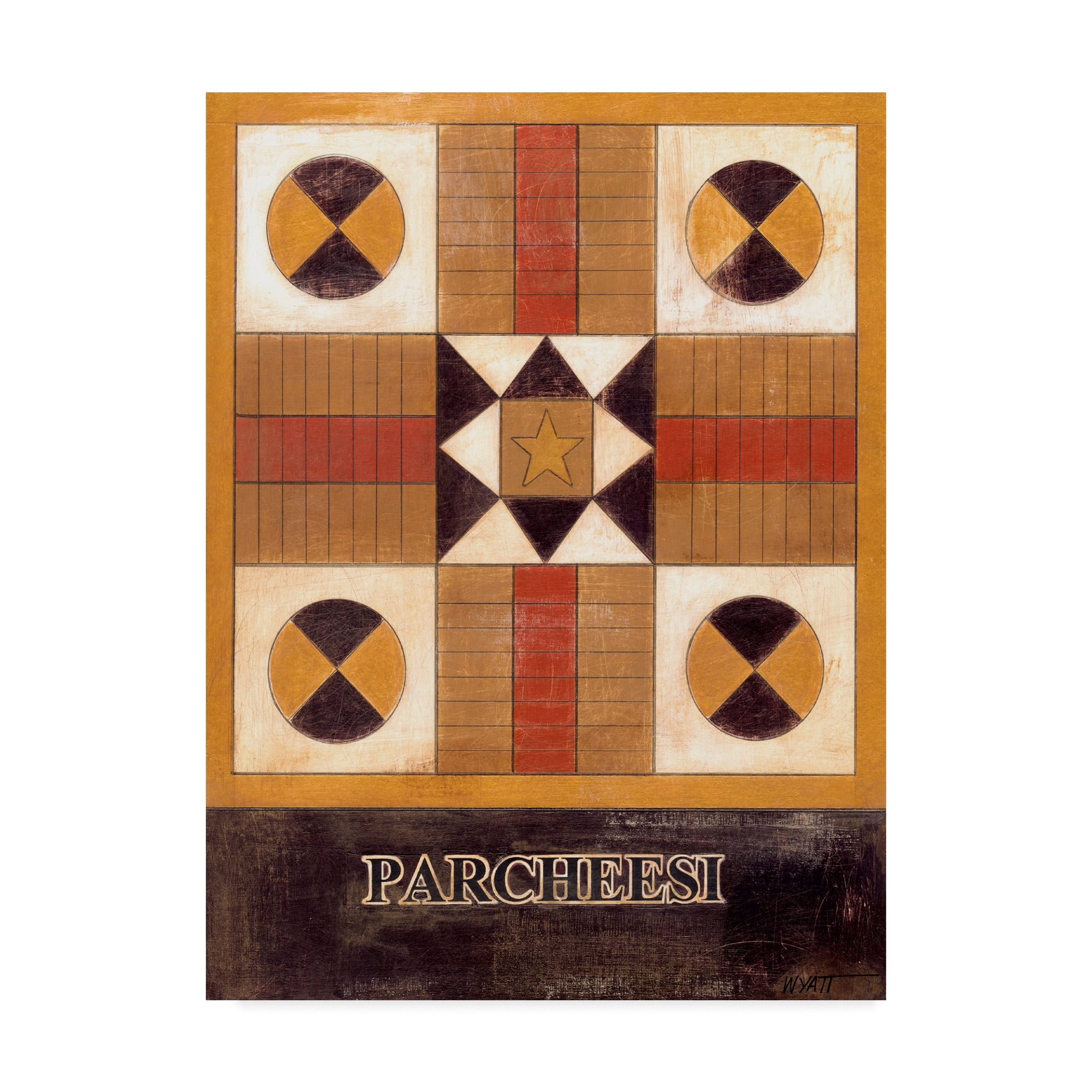 Trademark Fine Art 'Parcheesi' Canvas Art by Norman Wyatt