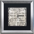thumbnail image 1 of Trademark Fine Art "Paris Bistro III" Canvas Art by Color Bakery, Black Matte, Silver Frame, 1 of 1