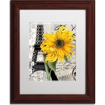 Trademark Fine Art "Paris Blanc" Canvas Art by Color Bakery, White Matte, Wood Frame