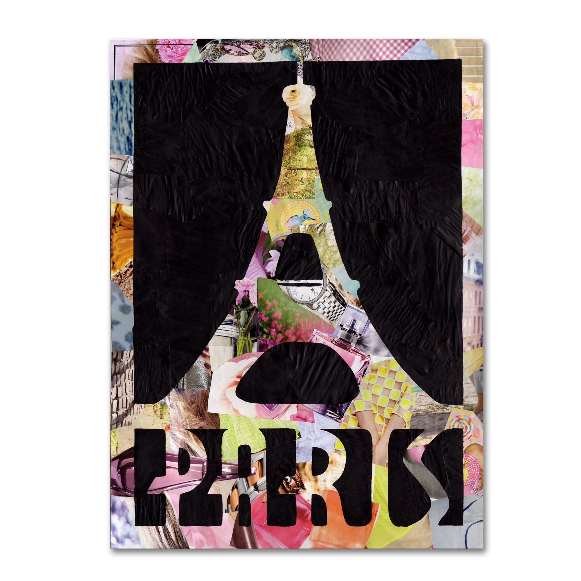 Trademark Fine Art 'Paris' Canvas Art by Artpoptart
