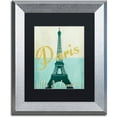 thumbnail image 1 of Trademark Fine Art "Paris City of Light" Canvas Art by Color Bakery Black Matte, Silver Frame, 1 of 4