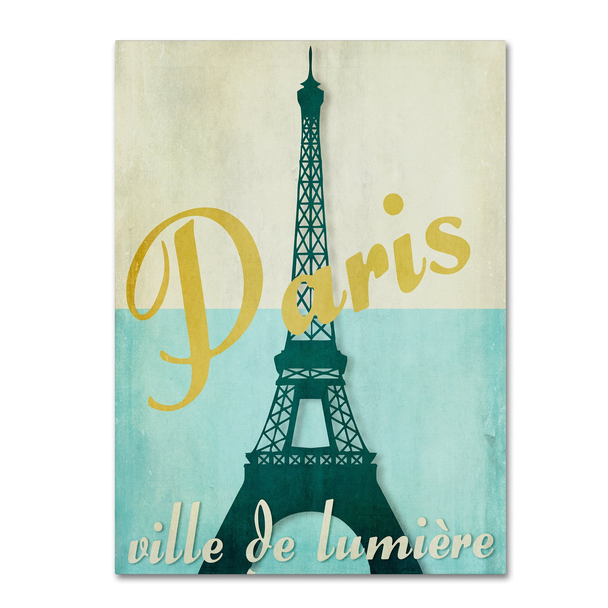 Trademark Fine Art "Paris City of Light" Canvas Art by Color Bakery