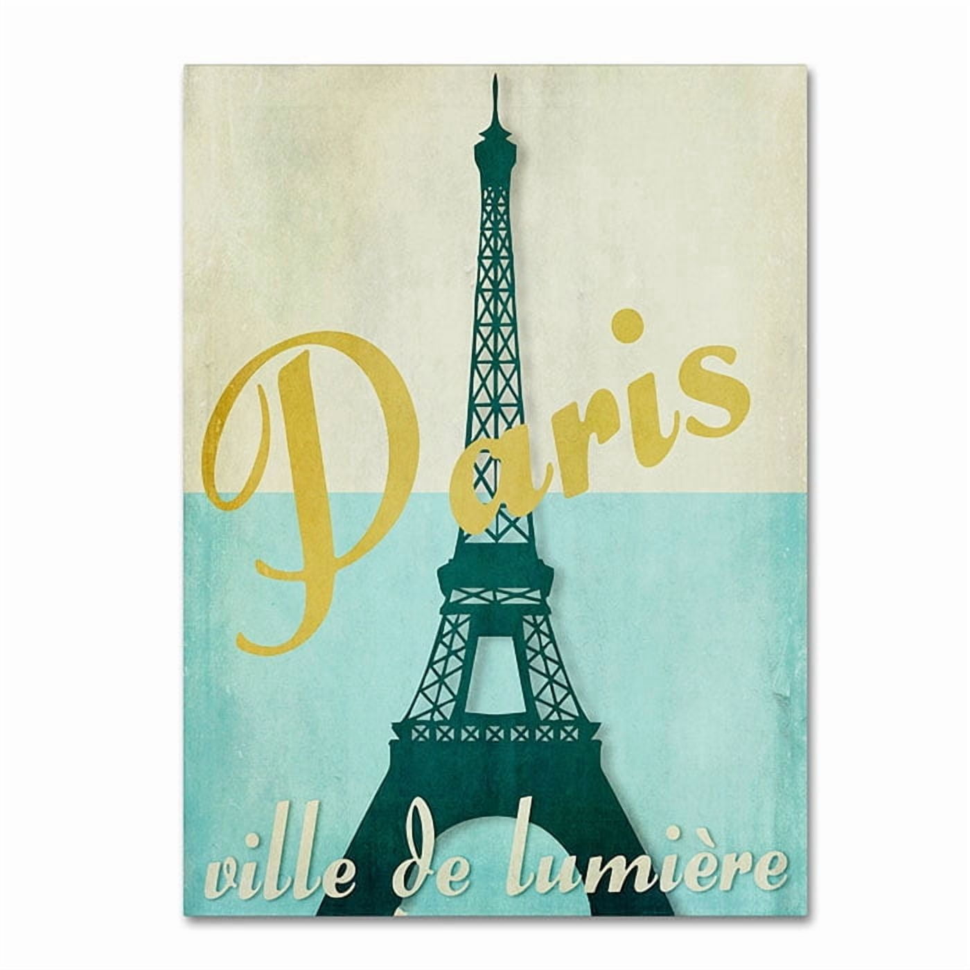 Trademark Fine Art "Paris City of Light" Canvas Art by Color Bakery