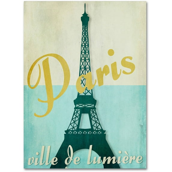 Trademark Fine Art "Paris City of Light" Canvas Art by Color Bakery