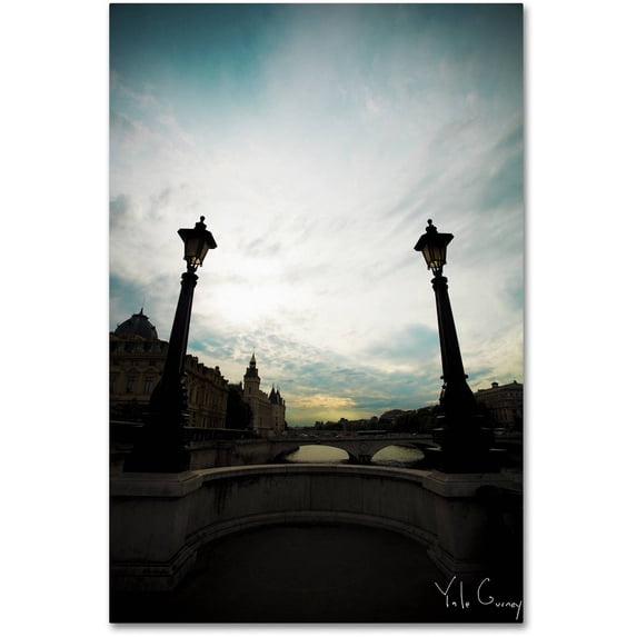 Trademark Fine Art "Paris Deux - Gates of Seine" Canvas Art by Yale Gurney