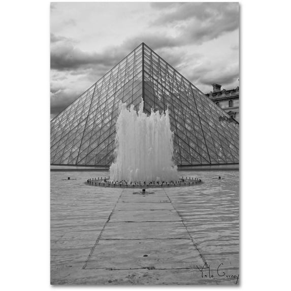 Trademark Fine Art "Paris Deux - Louvre" Canvas Art by Yale Gurney