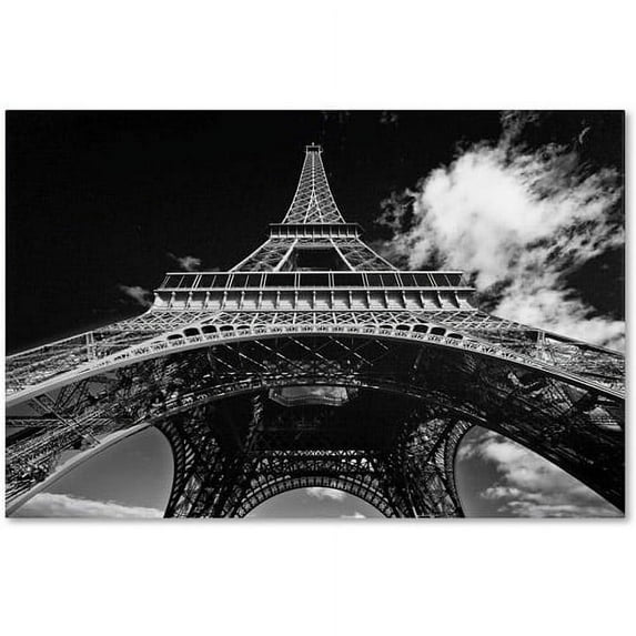 Trademark Fine Art "Paris Eiffel Tower 1" Canvas Art by Yale Gurney
