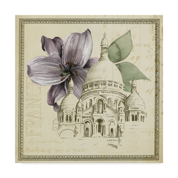 Trademark Fine Art 'Paris Ephemera III' Canvas Art by Grace Popp
