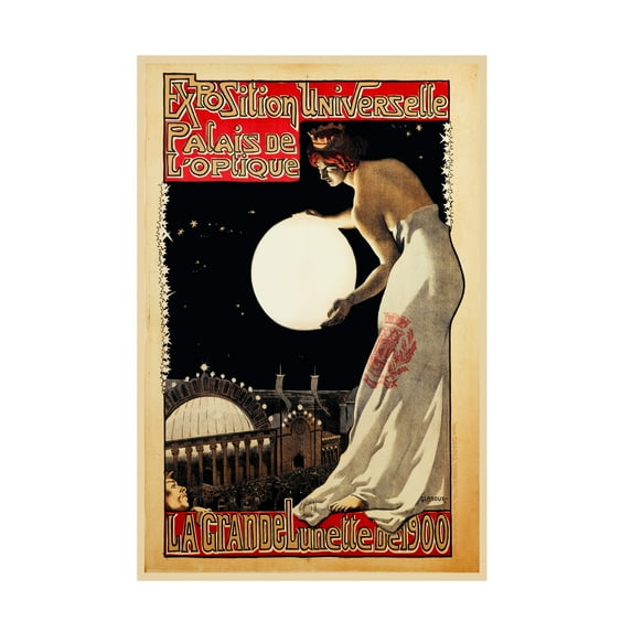 Trademark Fine Art Vintage Lavoie Paris Expo LOptique 1900 Canvas Wall Art - 16x24