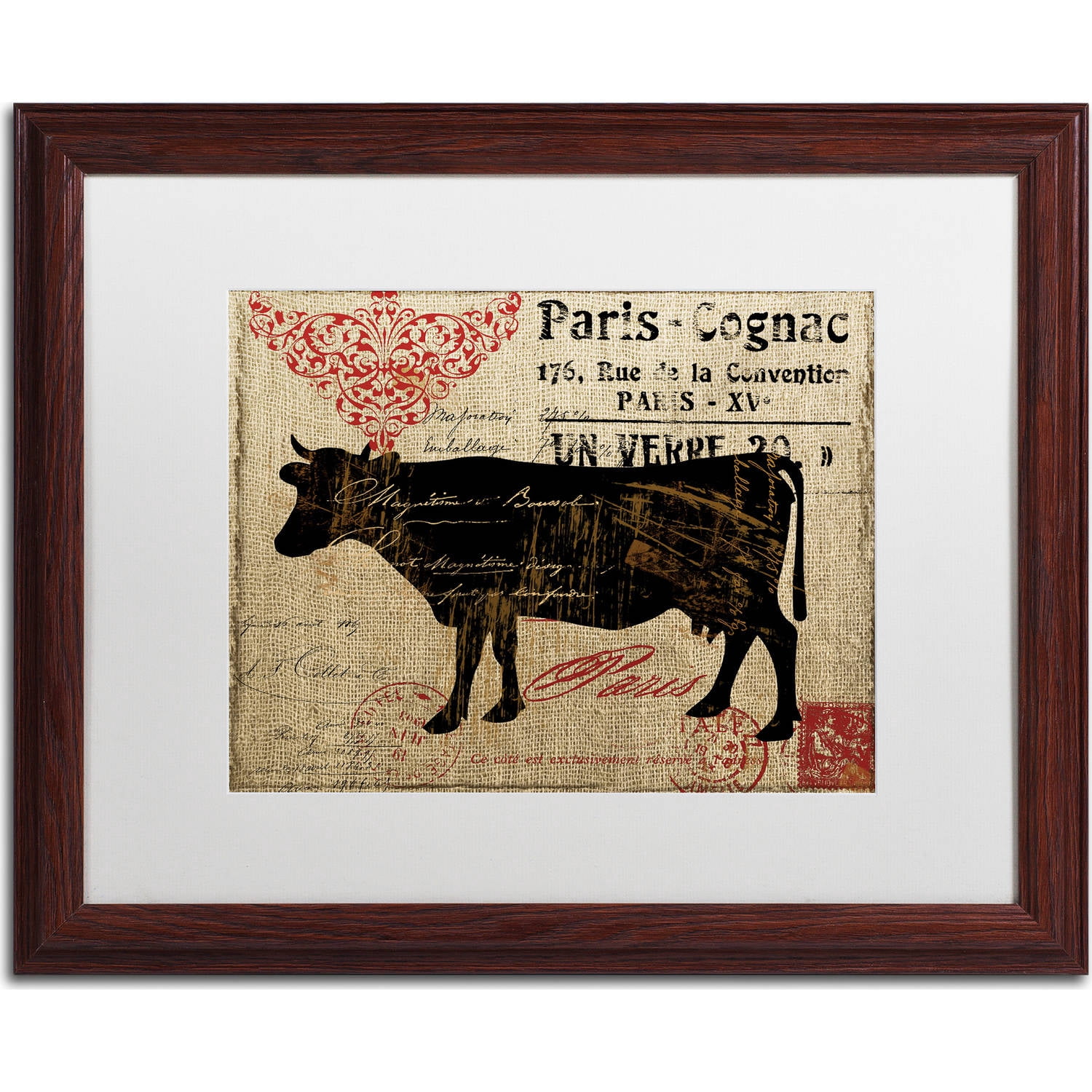 Trademark Fine Art "Paris Farms I" Canvas Art by Color Bakery, White Matte, Wood Frame