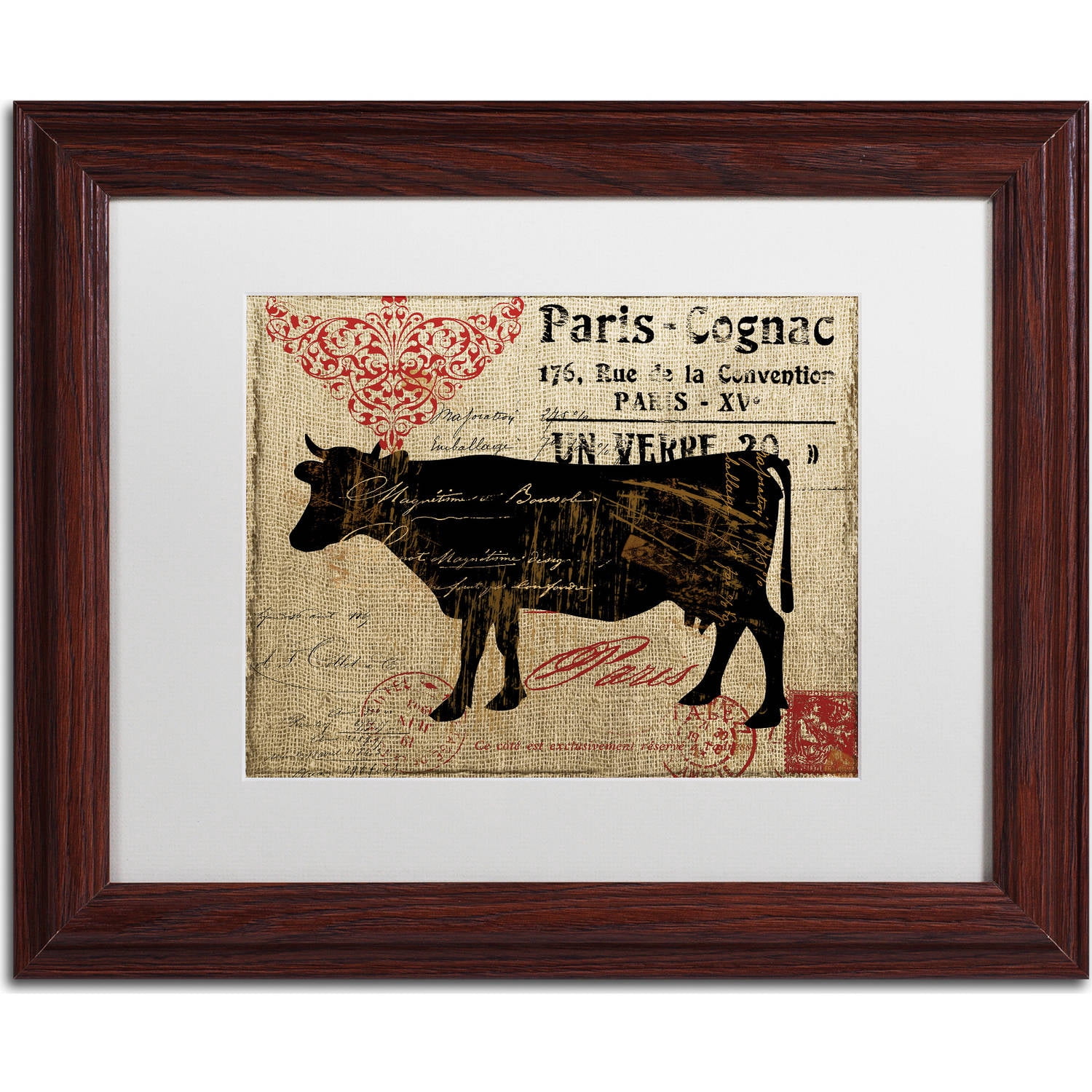 Trademark Fine Art "Paris Farms I" Canvas Art by Color Bakery, White Matte, Wood Frame