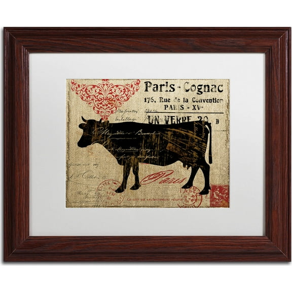 Trademark Fine Art "Paris Farms I" Canvas Art by Color Bakery, White Matte, Wood Frame