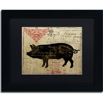 Trademark Fine Art "Paris Farms II" Canvas Art by Color Bakery, Black Matte, Black Frame