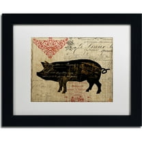 Trademark Fine Art "Paris Farms II" Canvas Art by Color Bakery, White Matte, Black Frame