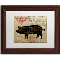 Trademark Fine Art "Paris Farms II" Canvas Art by Color Bakery, White Matte, Wood Frame