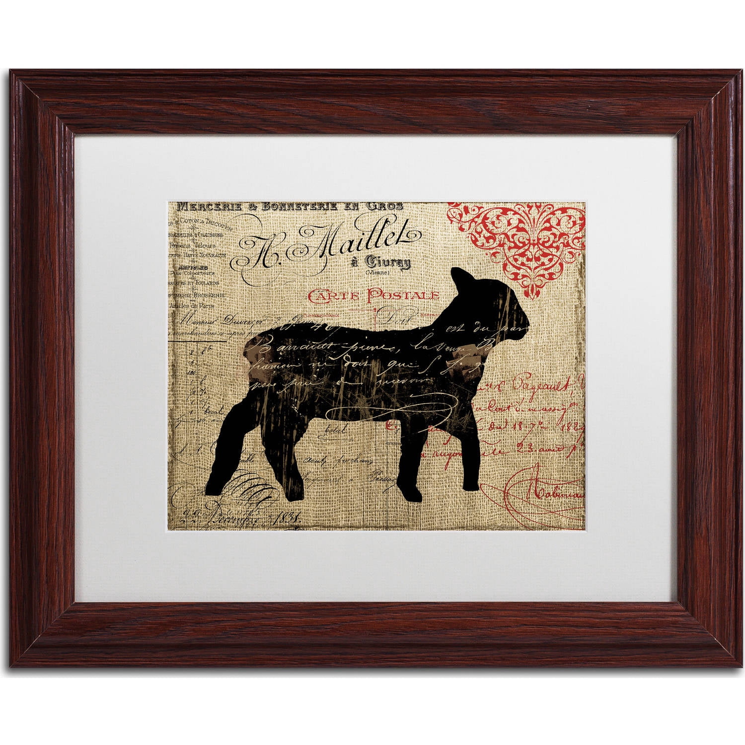 Trademark Fine Art "Paris Farms III" Canvas Art by Color Bakery, White Matte, Wood Frame