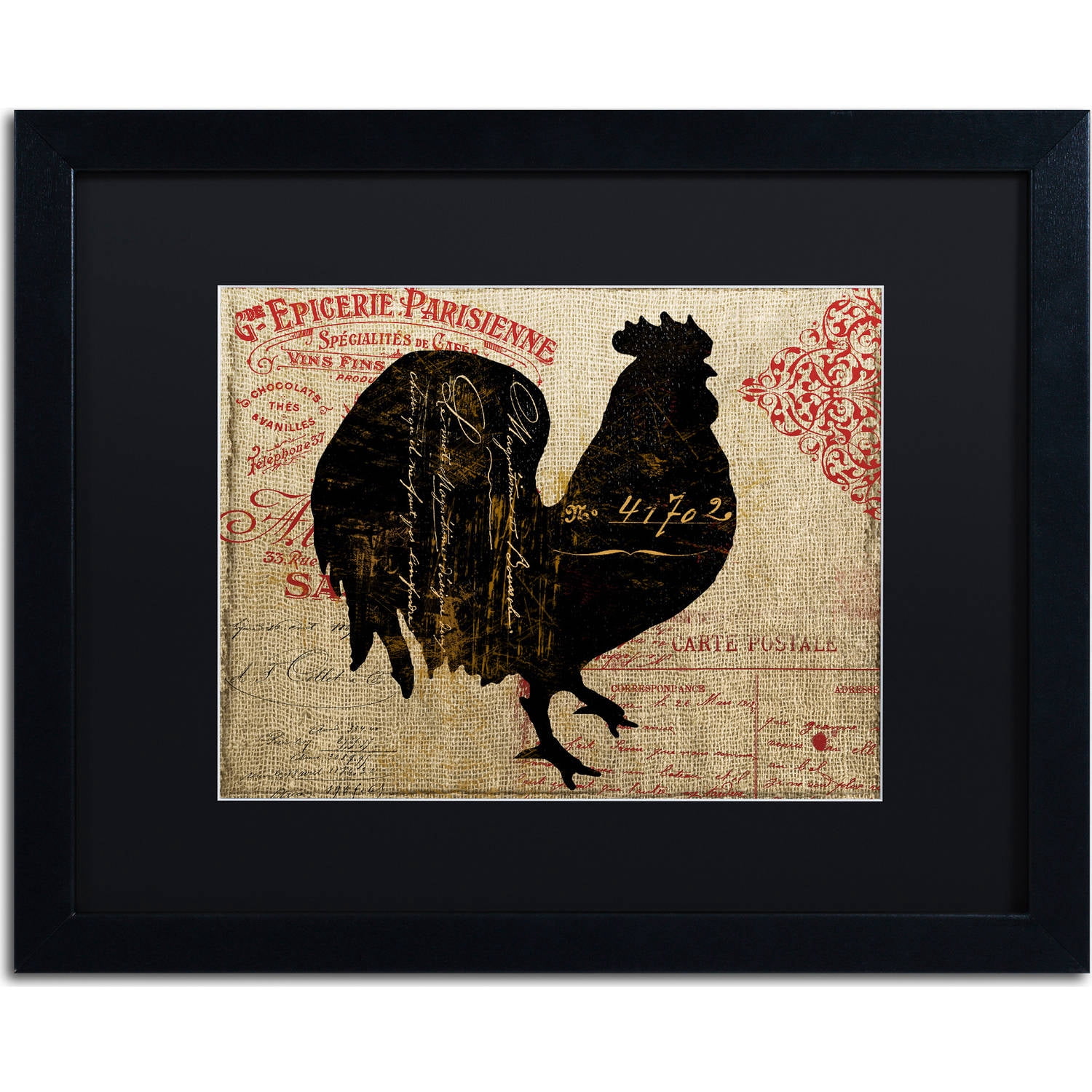 Trademark Fine Art "Paris Farms IV" Canvas Art by Color Bakery, Black Matte, Black Frame
