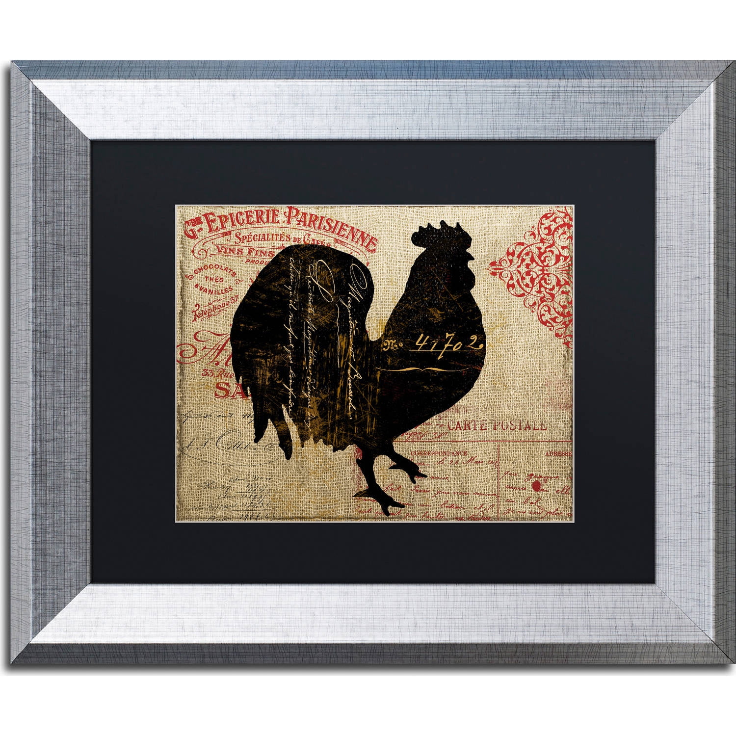 Trademark Fine Art "Paris Farms IV" Canvas Art by Color Bakery, Black Matte, Silver Frame