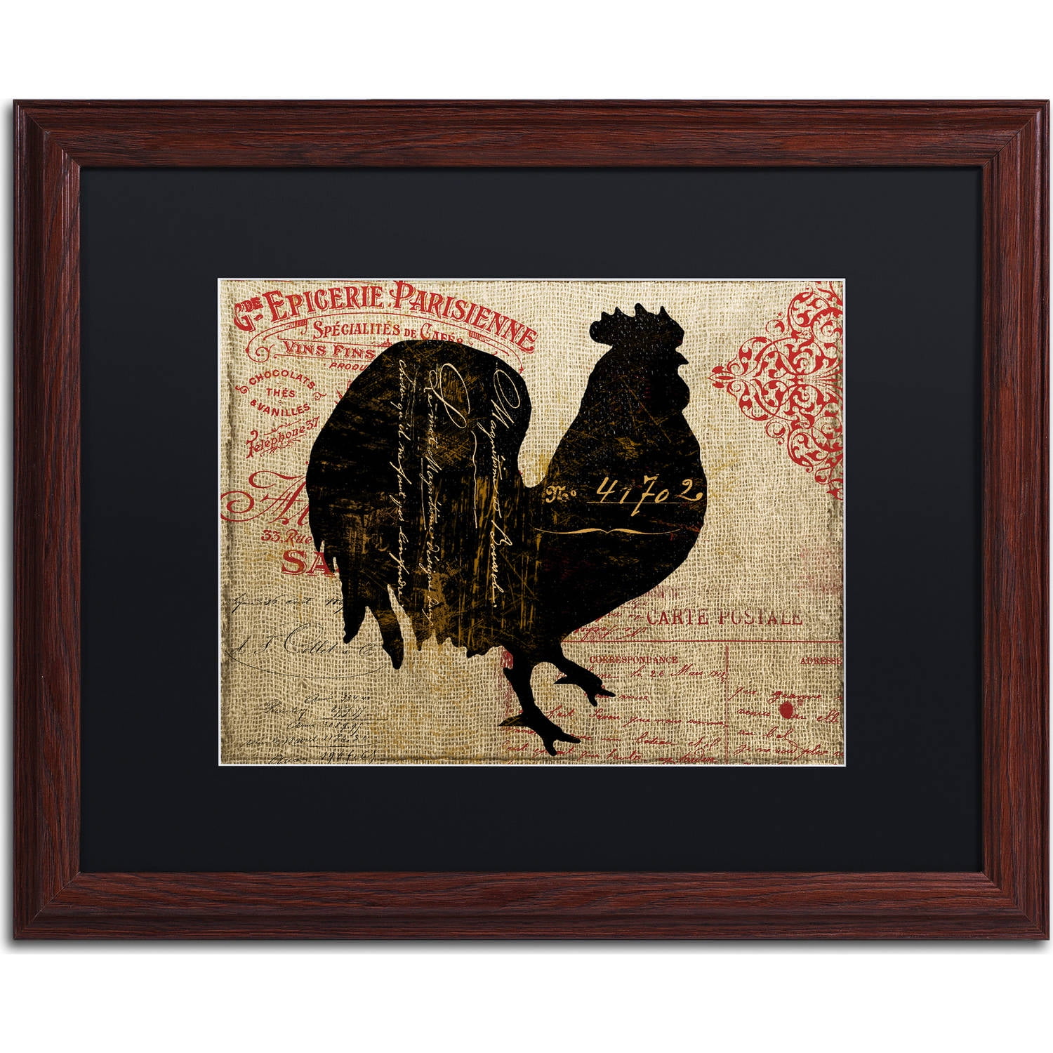 Trademark Fine Art "Paris Farms IV" Canvas Art by Color Bakery, Black Matte, Wood Frame