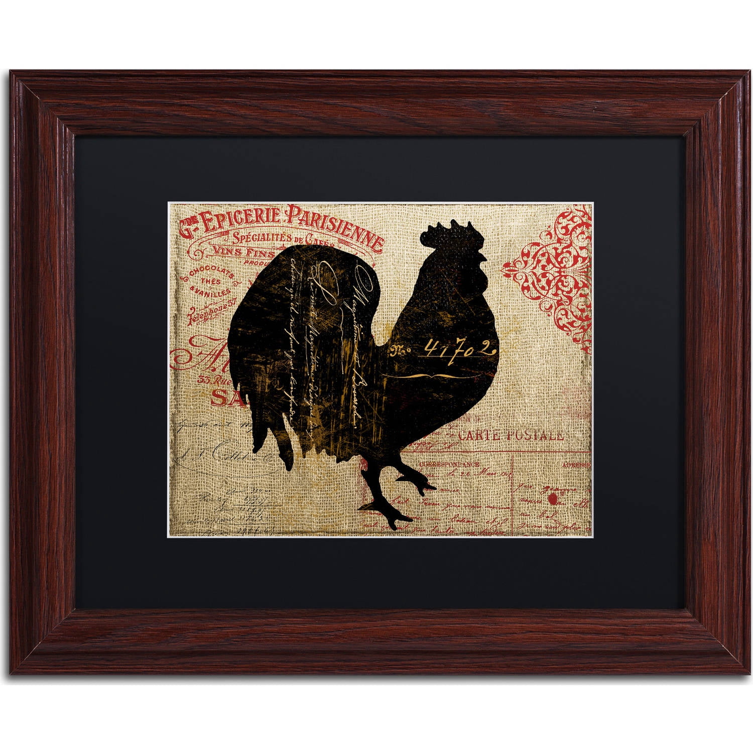 Trademark Fine Art "Paris Farms IV" Canvas Art by Color Bakery, Black Matte, Wood Frame