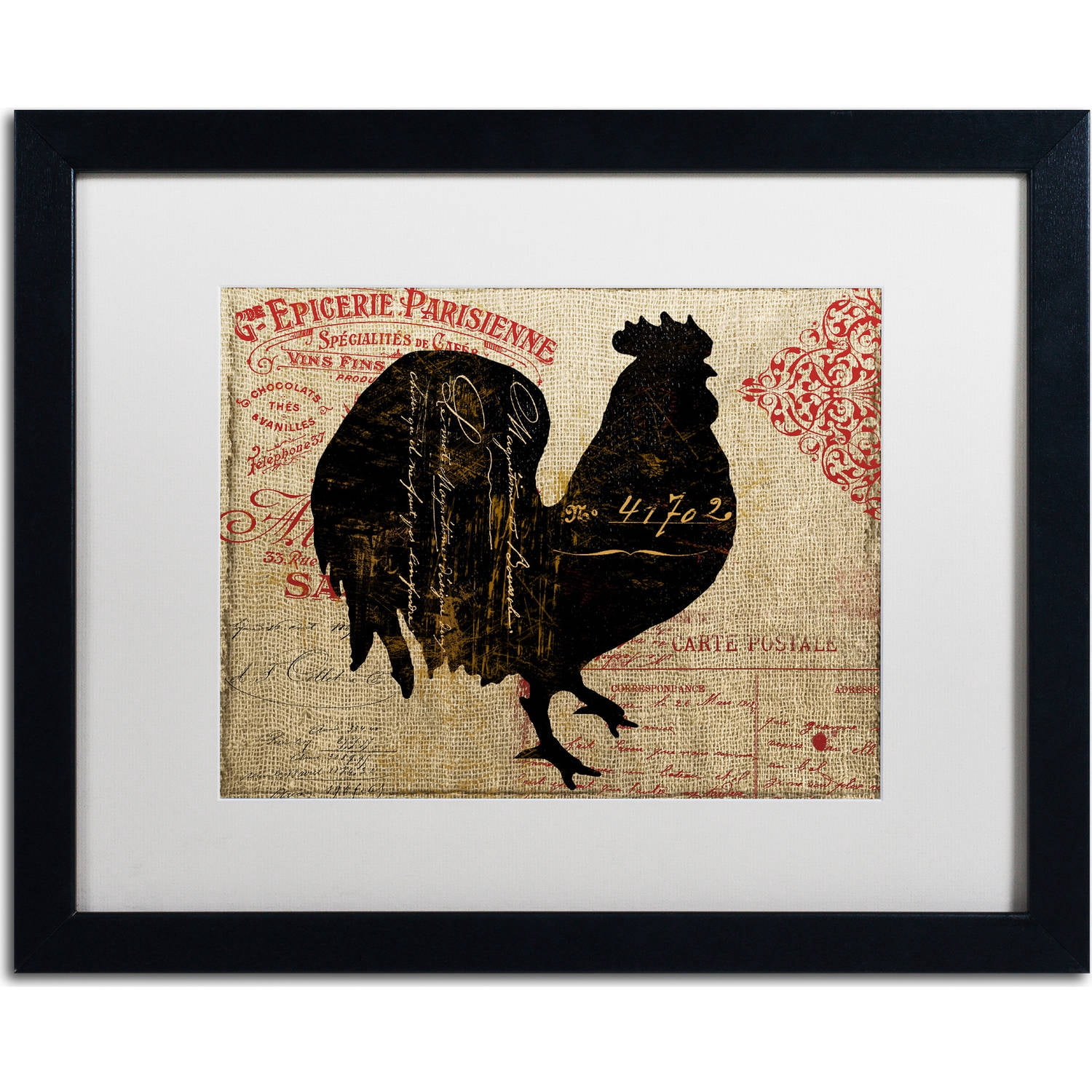 Trademark Fine Art "Paris Farms IV" Canvas Art by Color Bakery, White Matte, Black Frame