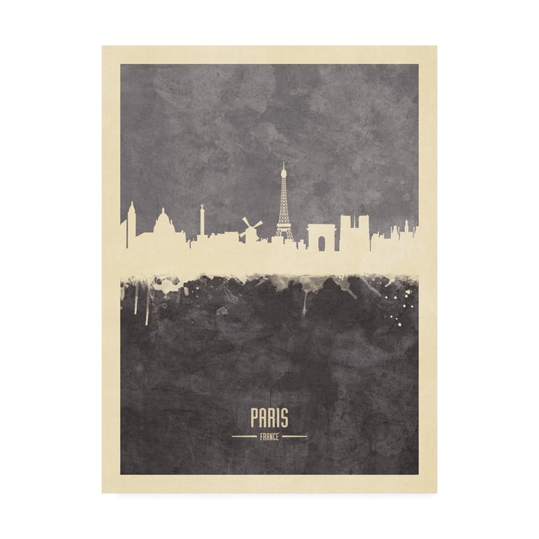 Affiche Femme en vélo - Paris la tour Eiffel - Raphael Delerue