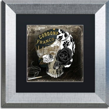 Trademark Fine Art "Paris Halloween II" Canvas Art by Color Bakery, Black Matte, Silver Frame