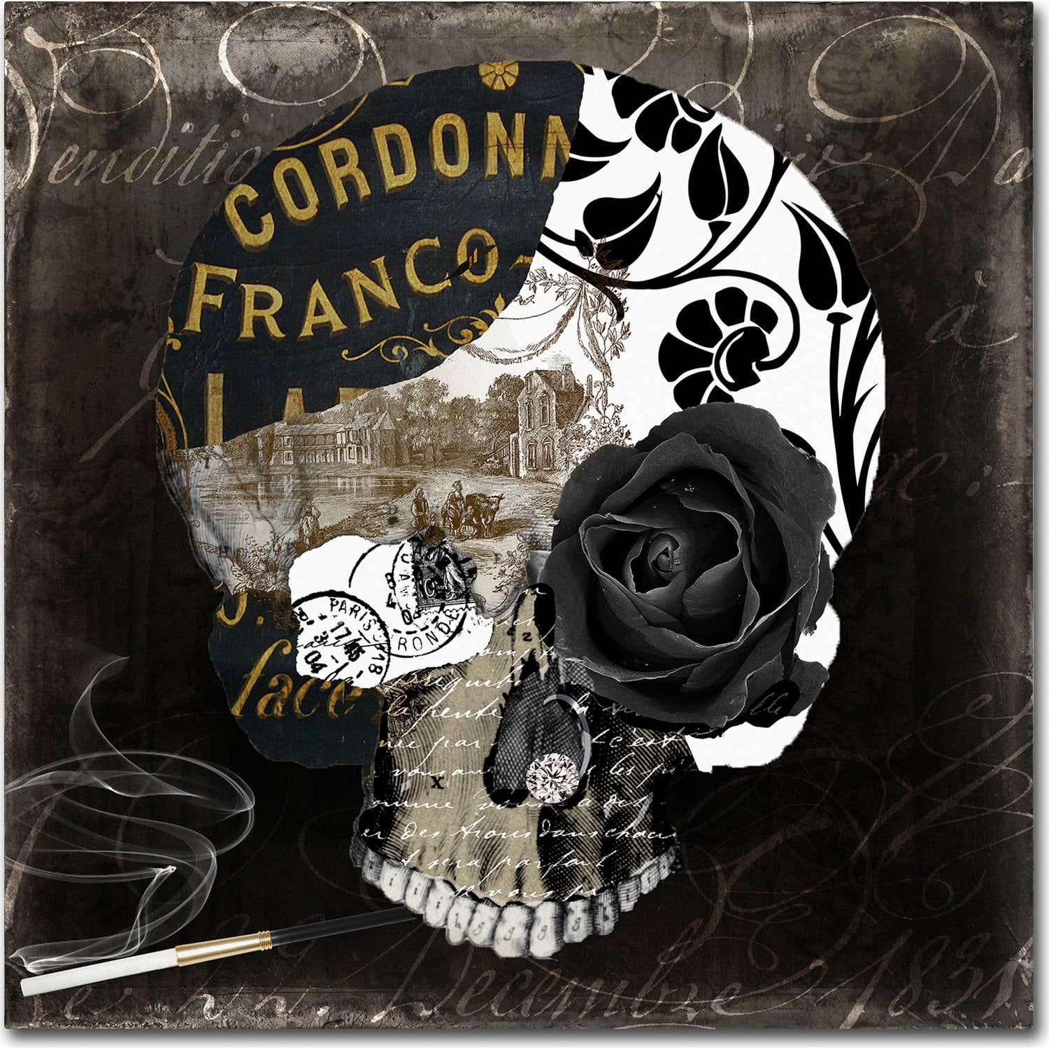 Trademark Fine Art "Paris Halloween II" Canvas Art by Color Bakery