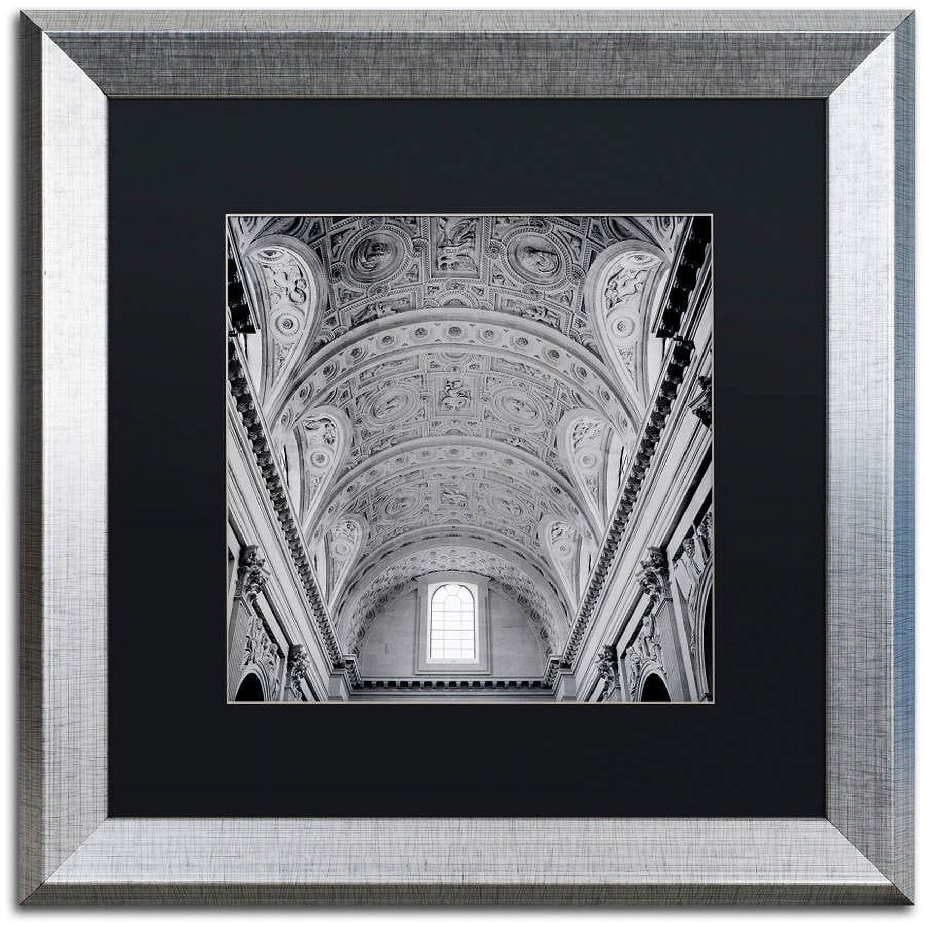 Trademark Fine Art "Paris II" Canvas Art by Alan Blaustein, Black Matte, Silver Frame
