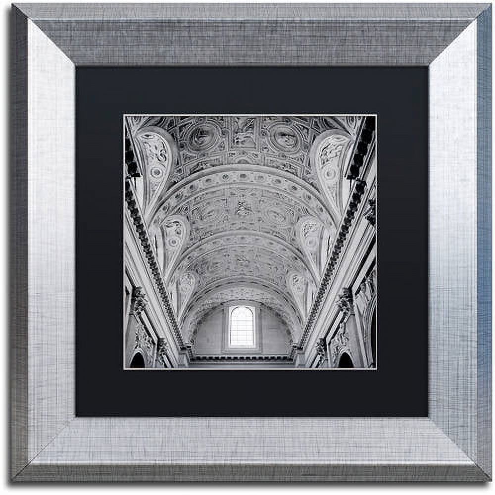 Trademark Fine Art "Paris II" Canvas Art by Alan Blaustein, Black Matte, Silver Frame