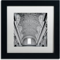 Trademark Fine Art "Paris II" Canvas Art by Alan Blaustein, White Matte, Black Frame