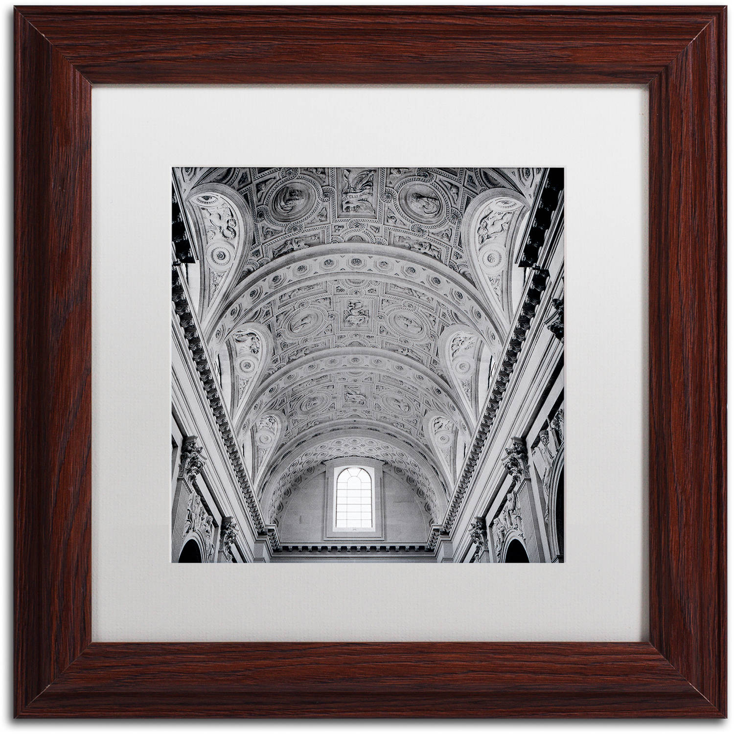 Trademark Fine Art "Paris II" Canvas Art by Alan Blaustein, White Matte, Wood Frame